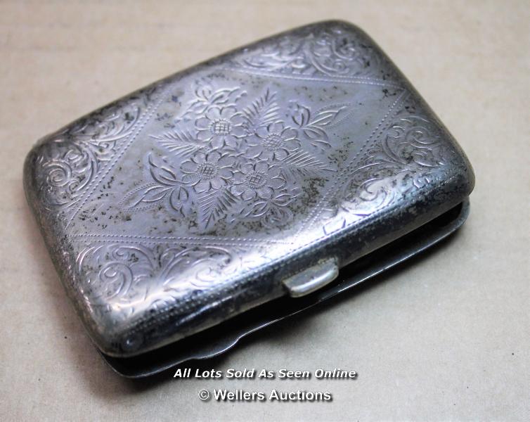 *SILVER HALLMARKED C1912 EDWARDIAN CIGARETTE/CARD CASE [LQD188]