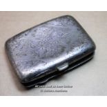 *SILVER HALLMARKED C1912 EDWARDIAN CIGARETTE/CARD CASE [LQD188]