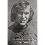 TOMMY BALDWIN CHELSEA 12 X 8 , CHELSEA, AFTAL AND UACC CERTIFIED 12 X 8 PHOTO / SIGNED