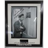 NORMAN WISDOM, TV / FILM, 16 X 12 SIGNED BY SIR NORMAN WISDOM - CERTIFIED / SIGNED