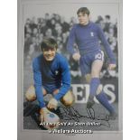 BOBBY TAMBLING, CHELSEA, AFTAL AND UACC CERTIFIED 16 X 12 PHOTO / SIGNED