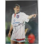 GLENN HODDLE, CHELSEA, AFTAL AND UACC CERTIFIED 16 X 12 PHOTO / SIGNED