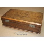 *VNTAGE WOODEN HAVANA CIGAR BOX HOLDS 100 CIGARS, 36 X 19 X 10CM [LQD188]