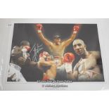 JOHNNY NELSON, BOXING, AFTAL AND UACC CERTIFIED 16 X 12 PHOTO / SIGNED
