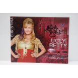 ASHLEY JENSON, UGLY BETTY SIGNED 8 X 10 PHOTO