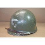 *FRENCH INDOCHINA / ALGERIA ORIGINAL M1 FRENCH PARA HELMET WITH LINER [LQD188]