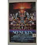 ROCK MUSIC - "NO NUKES" ORIGINAL MOVIE POSTER, 68.5 X 103CM, FOLDED