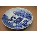 *CHINESE BLUE & WHITE CHARGER, 29CM [LQD188]
