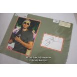 ENRIQUE IGLESIAS, MUSIC, AFTAL AND UACC CERTIFIED MOUNTED SIGNED / SIGNED