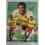 JOHN BARNES, WATFORD, AFTAL AND UACC CERTIFIED 16 X 12 PHOTO / SIGNED