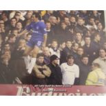 GIANFRANCO ZOLA CHELSEA 10 X 8 , CHELSEA, AFTAL AND UACC CERTIFIED 10 X 8 PHOTO / SIGNED