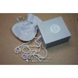 *CLAUDIA BRADBY LONGLINE PEARL NECKLACE 98CM LONG [LQD188]