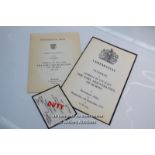 TWO ORIGINAL WESTMINSTER ABBEY ORDERS OF SERVICE - THE FUNERAL OF THE EARL MOUNTBATTEN OF BURMA