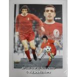 IAN CALLAGHAN, LIVERPOOL, AFTAL AND UACC CERTIFIED 16 X12 PHOTO / SIGNED