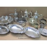 *A JOB LOT OF ANTIQUE/VINTAGE SILVER PLATED ITEMS.MANY MAKERS NAMES [LQD188]