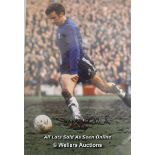 JOHN HOLLINS CHELSEA 12 X 8 , CHELSEA, AFTAL AND UACC CERTIFIED 12 X 8 PHOTO / SIGNED