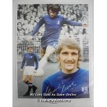 CHARLIE COOKE, CHELSEA, AFTAL AND UACC CERTIFIED 16 X 12 PHOTO / SIGNED