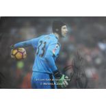 PETER CECH ARSENAL 12 X 8 , ARSENAL, AFTAL AND UACC CERTIFIED 12 X 8 PHOTO / SIGNED