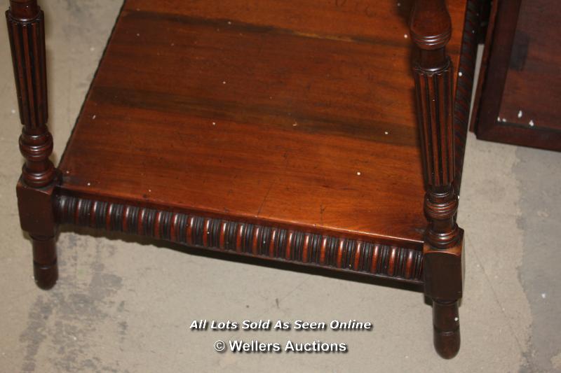 *ARTS AND CRAFTS MAHOGANY OCCASIONAL TABLE 19TH CENTURY [6579] / 65CM HIGH X 58CM WIDE / IN NEED - Bild 4 aus 5