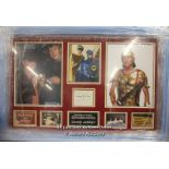 FRAMED ONLY FOOLS AND HORSES, TV, TRIPLE SIGNED AND FRAMED ONLY FOOLS AND HORSES - SIGNED BY DAVID