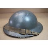 *WW-II BATTLE OF BRITAIN-ERA RAF GROUND CREW MK-II BRODIE STEEL HELMET DATED 1940 [LQD188]