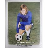 ALAN HUDSON, CHELSEA, AFTAL AND UACC CERTIFIED 16 X12 PHOTO / SIGNED