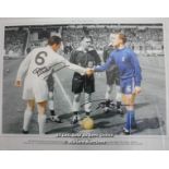 MCKAY AND HARRIS DOUBLE , SPURS AND CHELSEA, AFTAL AND UACC CERTIFIED 16 X 12 PHOTO / SIGNED