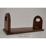 *ART DECO MAHOGANY EXTENDABLE BOOK RACK/SHELF [LQD197]