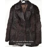 *LADIES REAL FUR COAT SIZE 14 [LQD197]