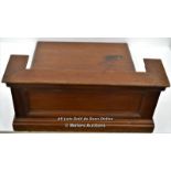 *MAHOGANY ROSTRUM AUCTIONEERS DESK (TOP) / 64 X 69CM [LQD197]