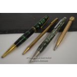 FOUR VINTAGE MECHANICAL PENCILS INCLUDING EVERSHARP