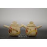 *JAPANESE MINIATURE HAND MADE GAMBLING POTS [LQD197]