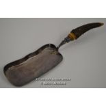 *VINTAGE SHOVEL ANTIQUE REAL HORN HANDLE, FROM AROUND 1920 [LQD197]