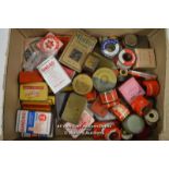 *COLLECTION OF VINTAGE PLASTERS/FIRST AID ITEMS OF VARIOUS MAKES AND AGES / INCLUDING EMPTY TINS [