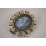 *INTAGLIO VINTAGE BROOCH - AIRES STAR SIGN [LQD188](LPGBA000000258191858)