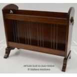 *METAMORPHIC MAGAZINE RACK, SIDE TABLE, MAHOGANY, REGENCY STYLE, LIONS [LQD197]