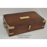 *CAMPAIGN STYLE COLLECTORS / GUN BOX FULLY LINED / 40 X 23 X 11CM [LQD197]