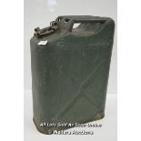 *1942 US QMC WWII 5 GALLON JERRY FUEL GAS CAN [LQD197]