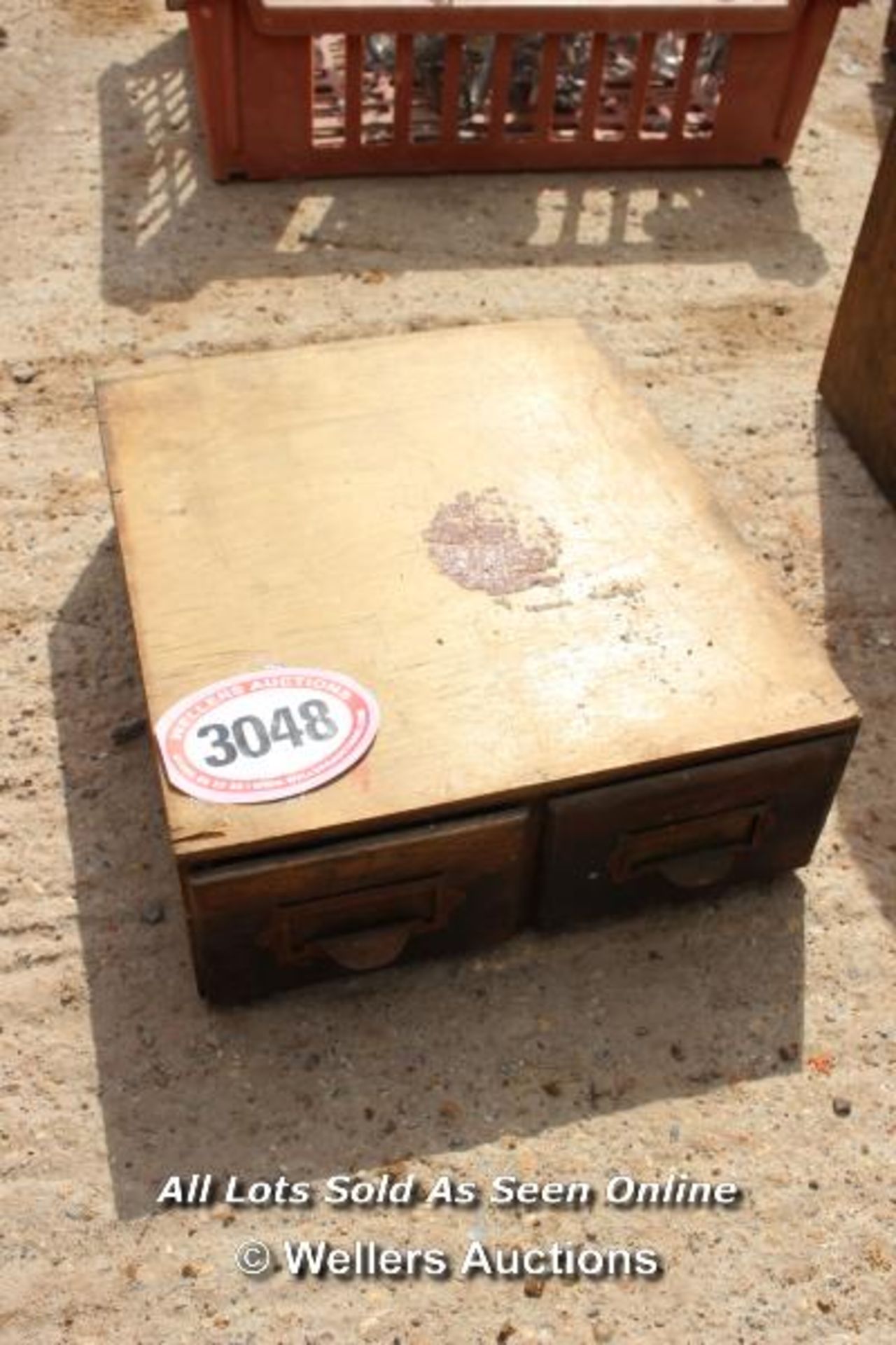 *VINTAGE CHEMIST STYLE DRAWERS, 33CM X 40CM X 13CM