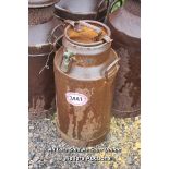 *VINTAGE METAL MILK CHURN, 66CM HIGH