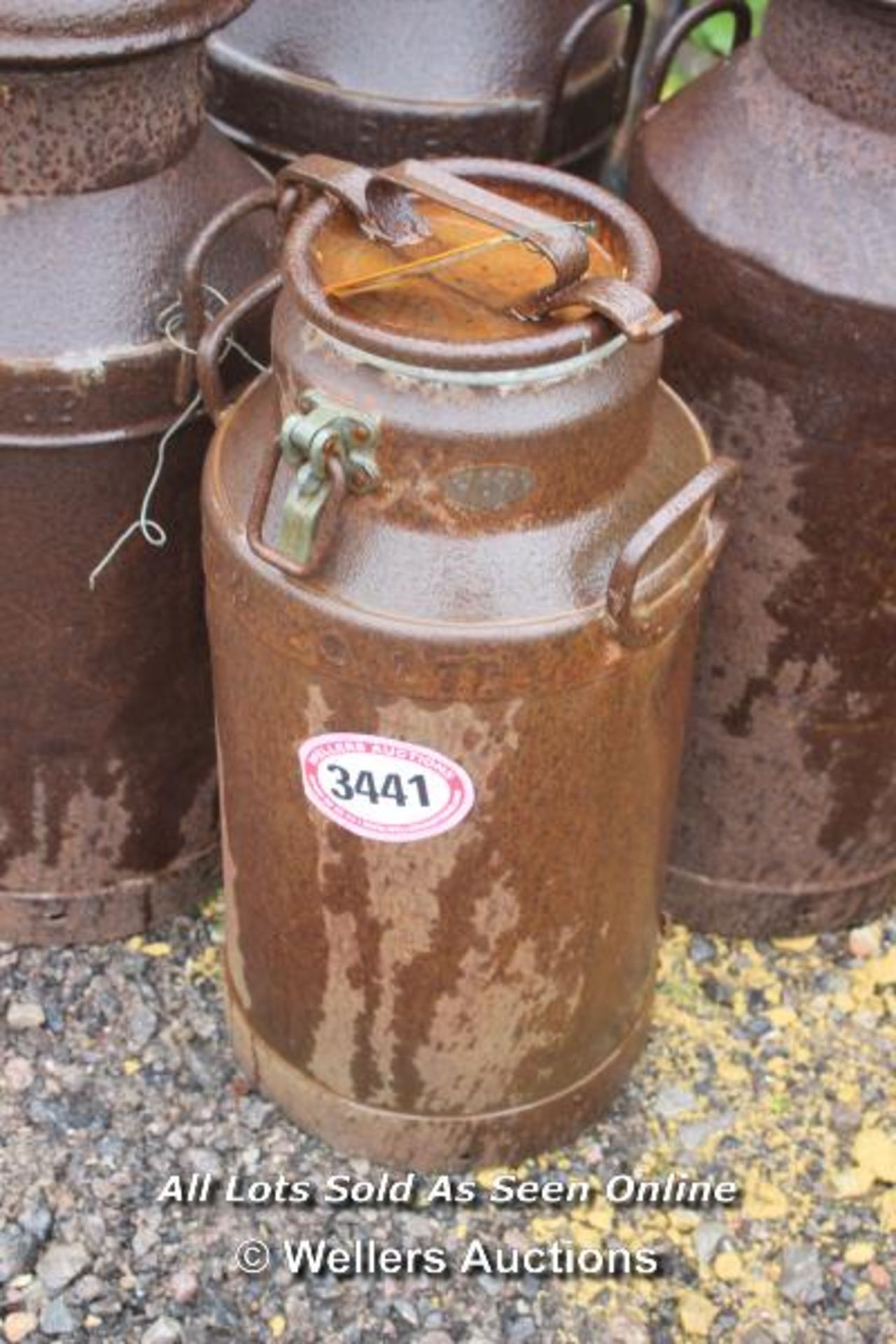 *VINTAGE METAL MILK CHURN, 66CM HIGH