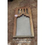 *DECORATIVE WOODEN FRAMED WINDOW, 116.5CM X 60CM