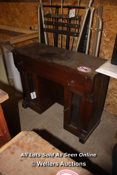 *WOODEN SIDEBOARD, 91.5CM X 36CM X 78CM