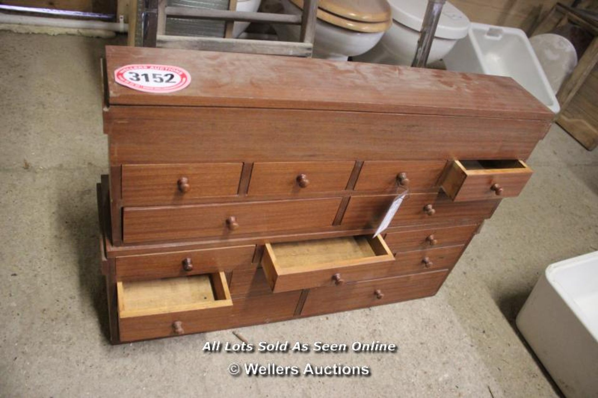 *TWO RECLAIMED NEST OF DRAWERS - Image 2 of 2