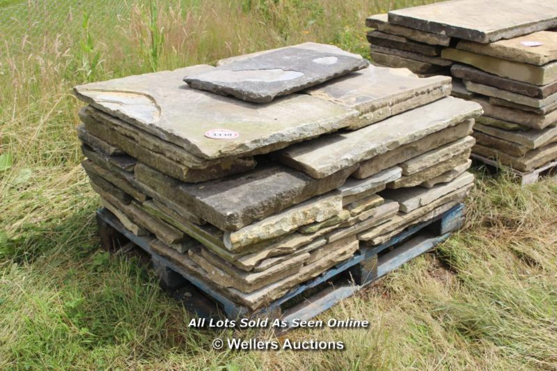 *PALLET OF YORKSTONE SLABS, APPROX 10 SQ MTRS