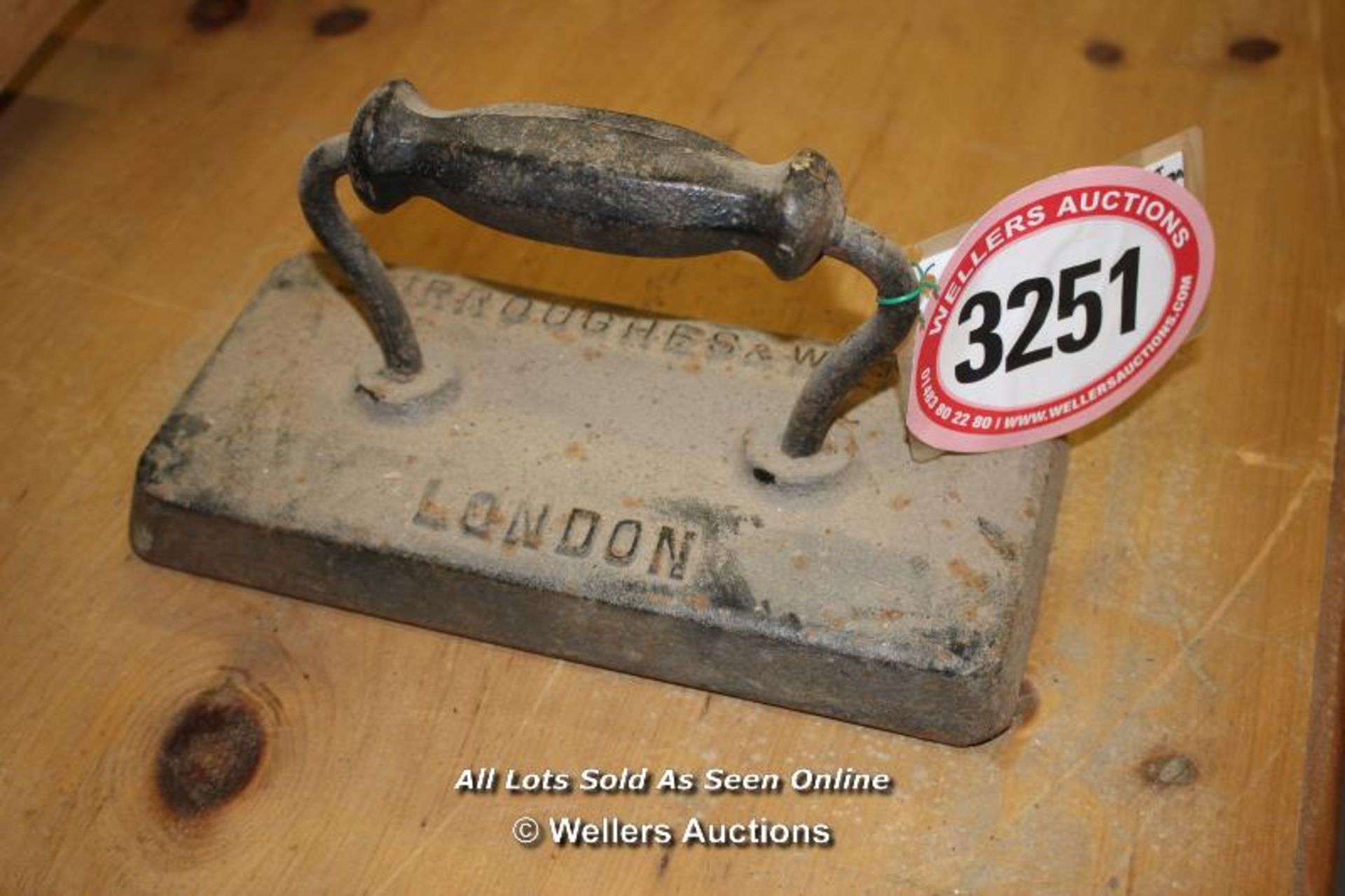 *BURROUGHES AND WATTS OF LONDON CAST IRON BILLIARD TABLE IRON