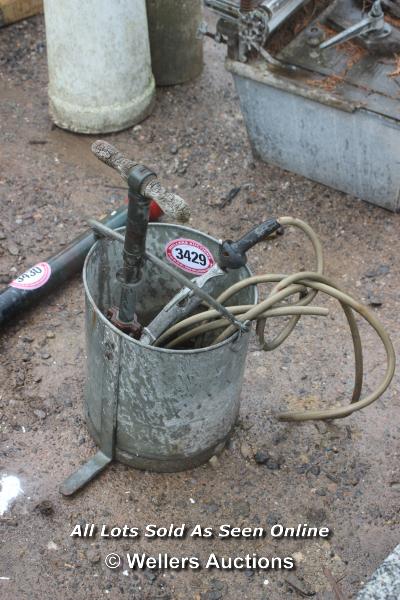 *GALVANISED BUCKET AND SPRAYER