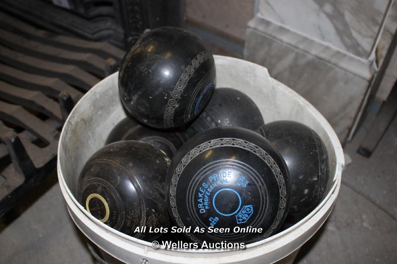 *BUCKET OF BOWLING BALLS - Image 2 of 2