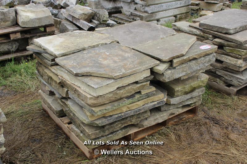 *PALLET OF YORKSTONE SLABS, APPROX 10 SQ MTRS