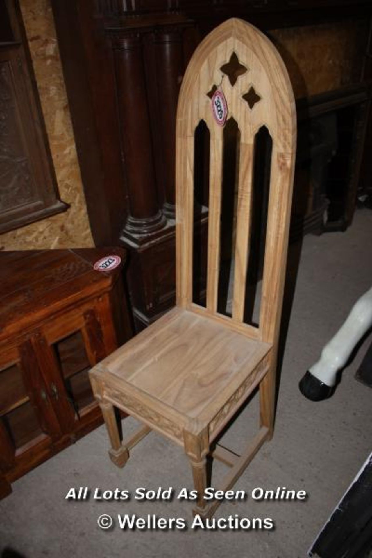 *HIGH PINE CHAIR, 138CM HIGH